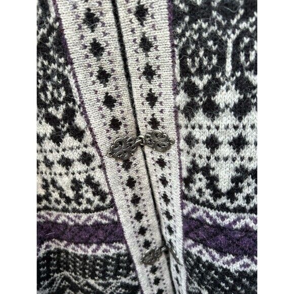 Telluride Clothing Women’s XL Nordic Wool Sweater Ski Fair Isle Clasp Cardigan - Picture 4 of 7